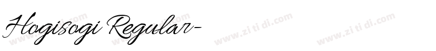 Hogisogi Regular字体转换